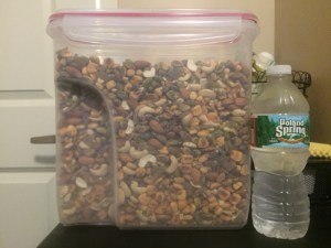 Having snacks and water or juice near by will prevent you from getting up due to hunger and thirst. Photo courtesy of: Hannah Fakhrzadeh